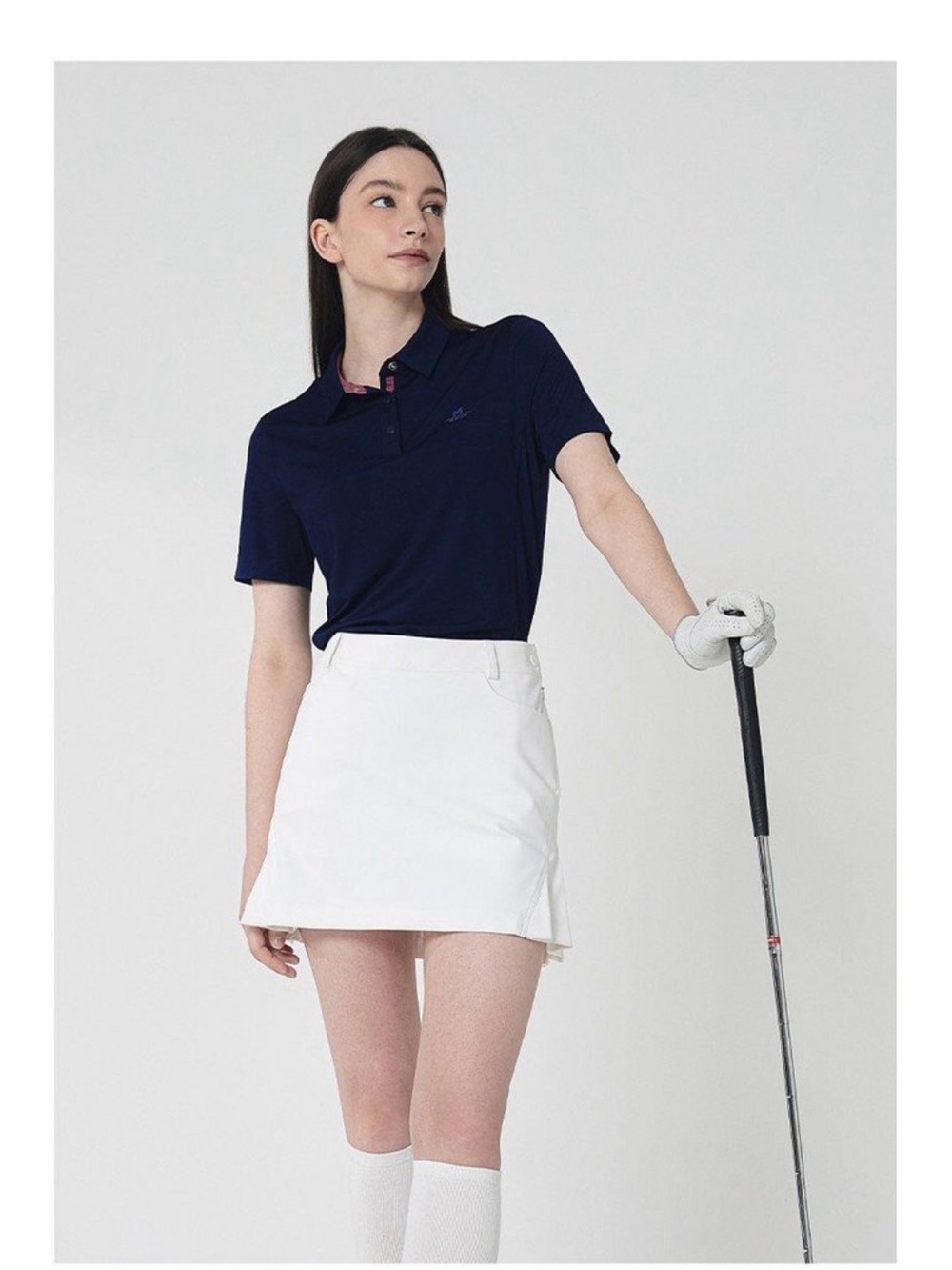 M-Golf Korean golf brand Women’s Blue/ or Violet Short-Sleeve Polo